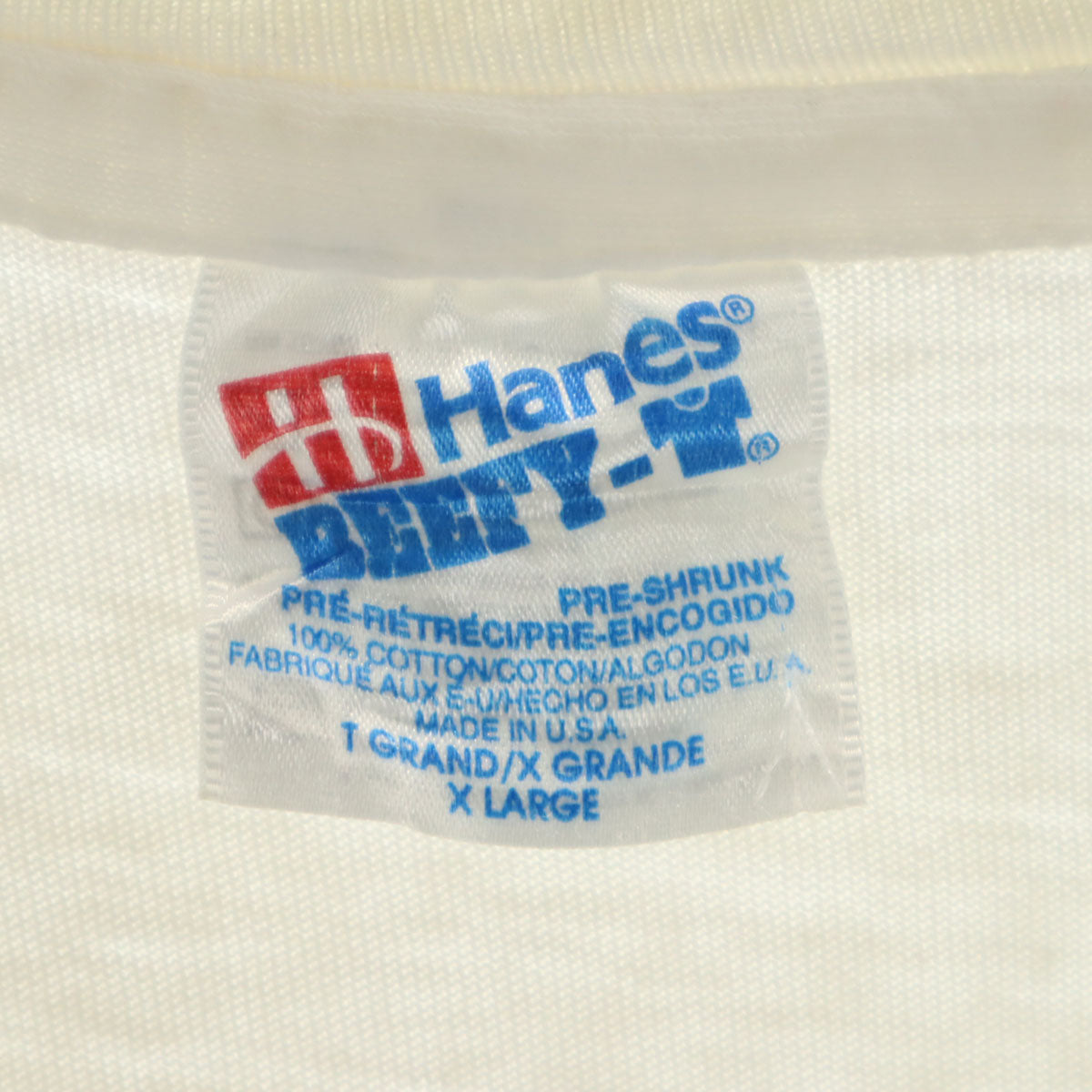 Hanes ヘインズ 90s USA製 オールド CLEMSON 半袖 Tシャツ XL ホワイト シングルステッチ メンズ