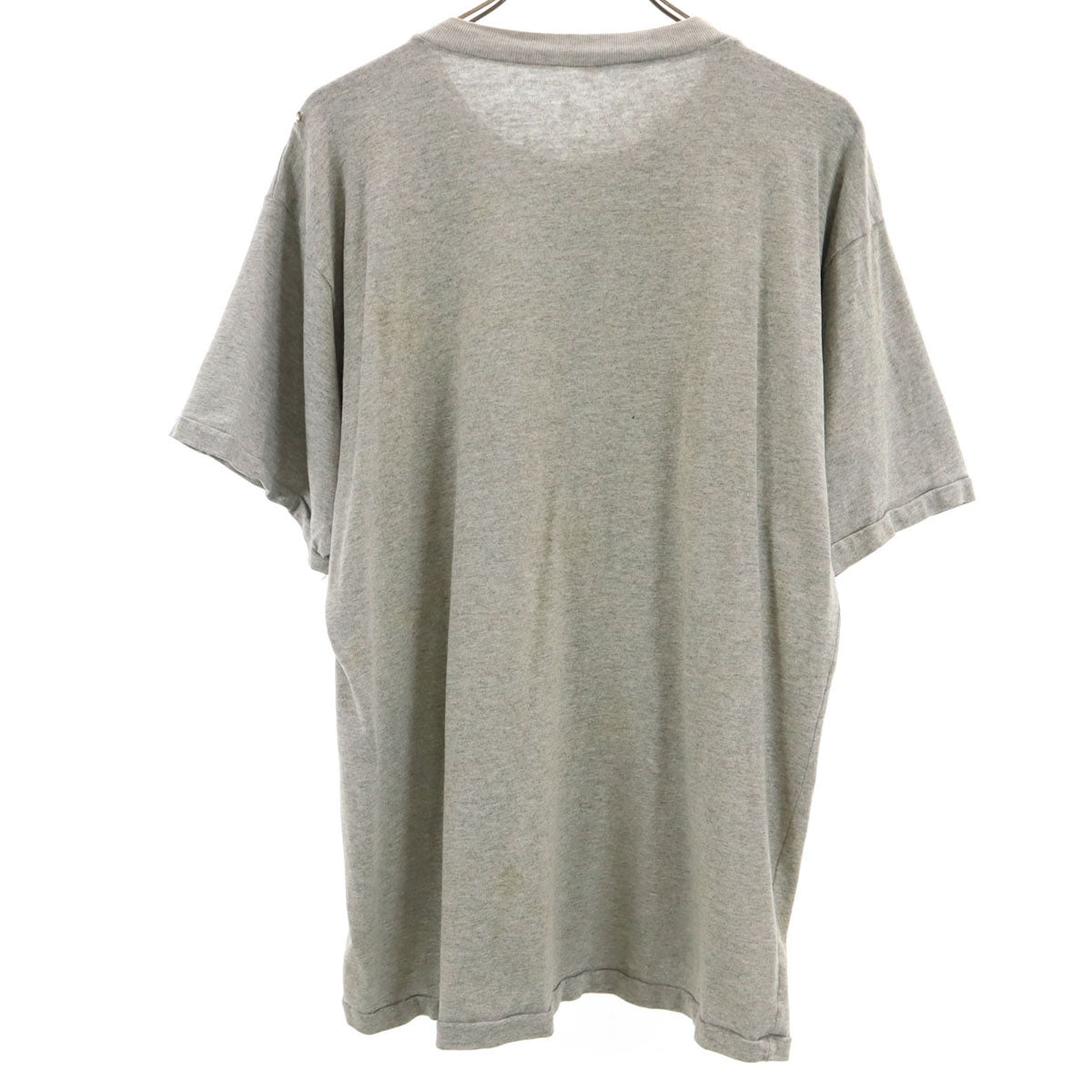 90s オールド グアテマラ 刺繍 半袖 Tシャツ グレー エスニック メンズ