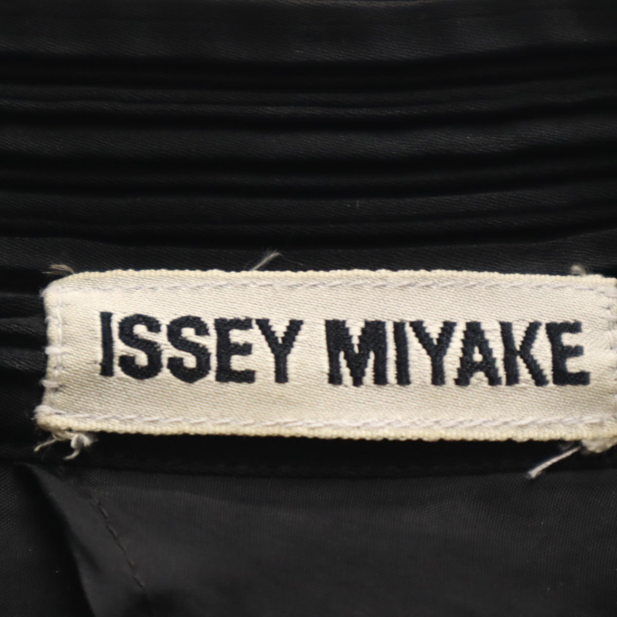ISSEY MIYAKE イッセイミヤケ 90s 日本製 オールド スタンドカラー プリーツ ジャケット M ブラック レディース