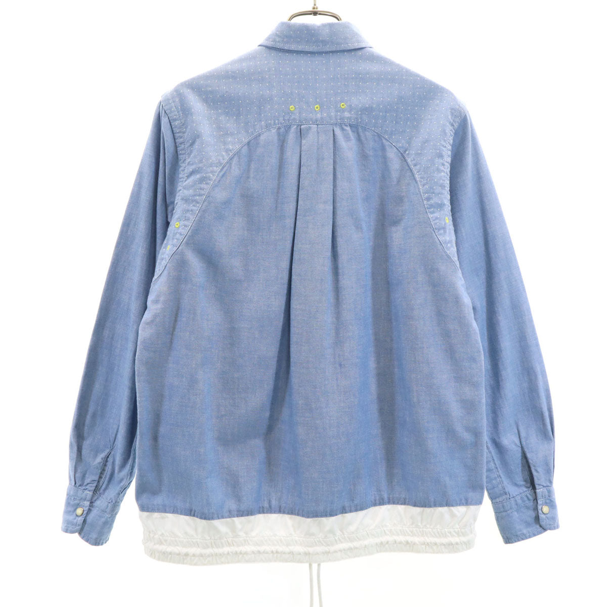 Sacai サカイ 日本製 シャンブレー シャツジャケット 1 ブルー系 メンズ