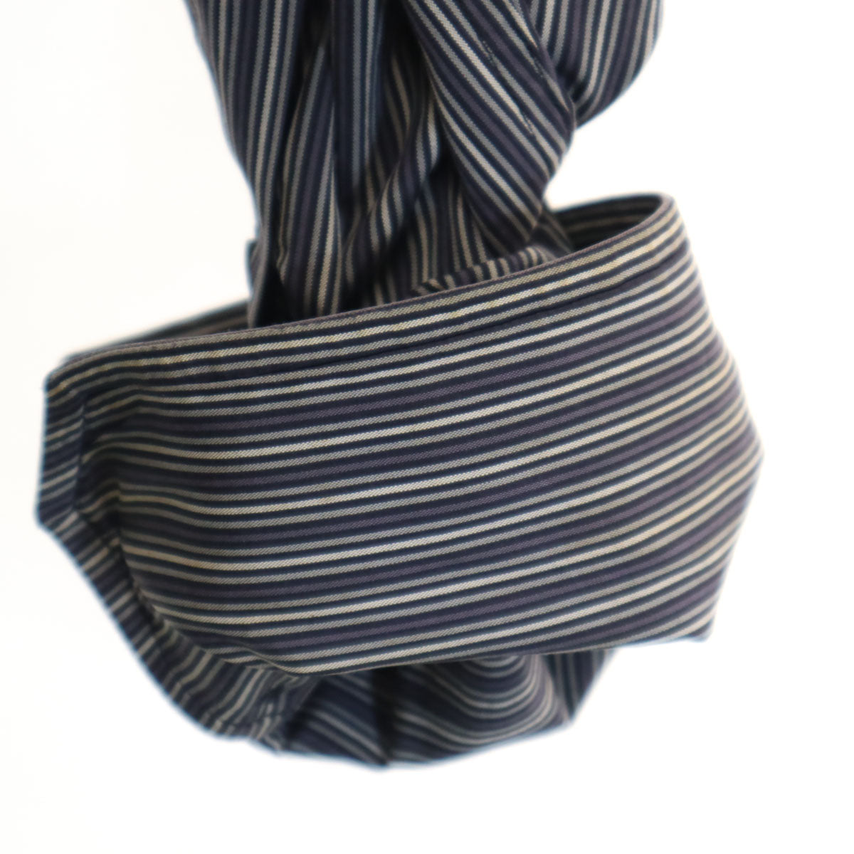 GUCCI グッチ イタリア製 ストライプ柄 長袖 コットンシャツ 43 ネイビー系 メンズ