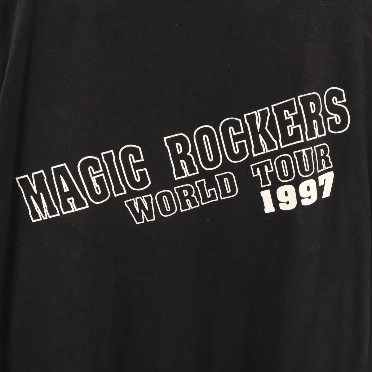 ONEITA オニータ 90s オールド 1997年 MAGIC ROCKERS ワールドツアー 半袖 Tシャツ XL ブラック シングルステッチ POWER-T メンズ