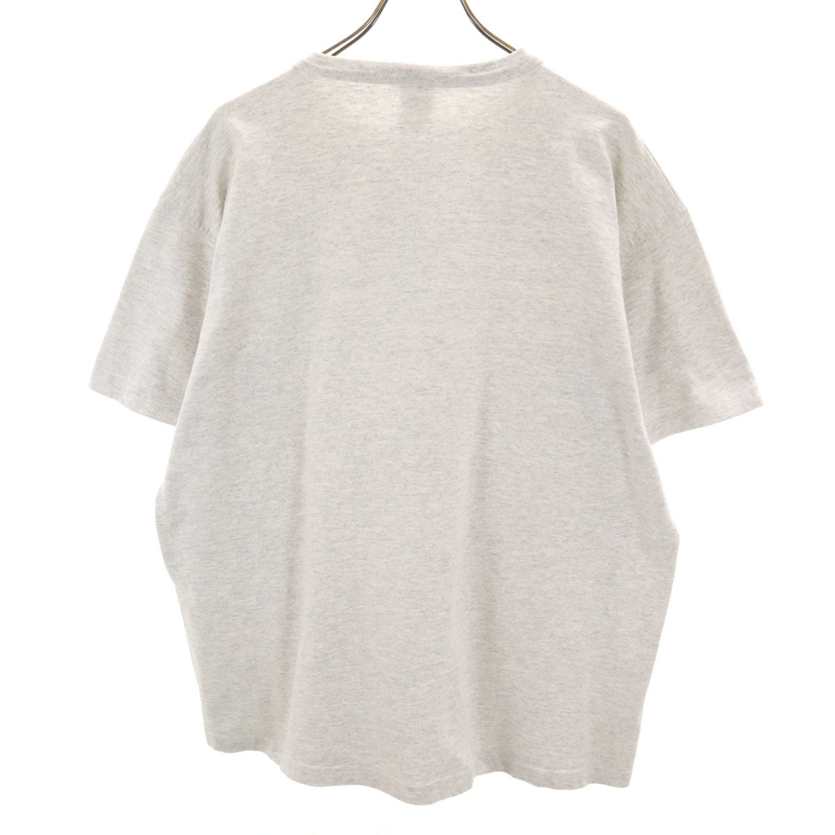 COTTON DELUXE コットンデラックス 90s USA製 オールド 半袖 ヘンリーネック Tシャツ XL グレー シングルステッチ メンズ