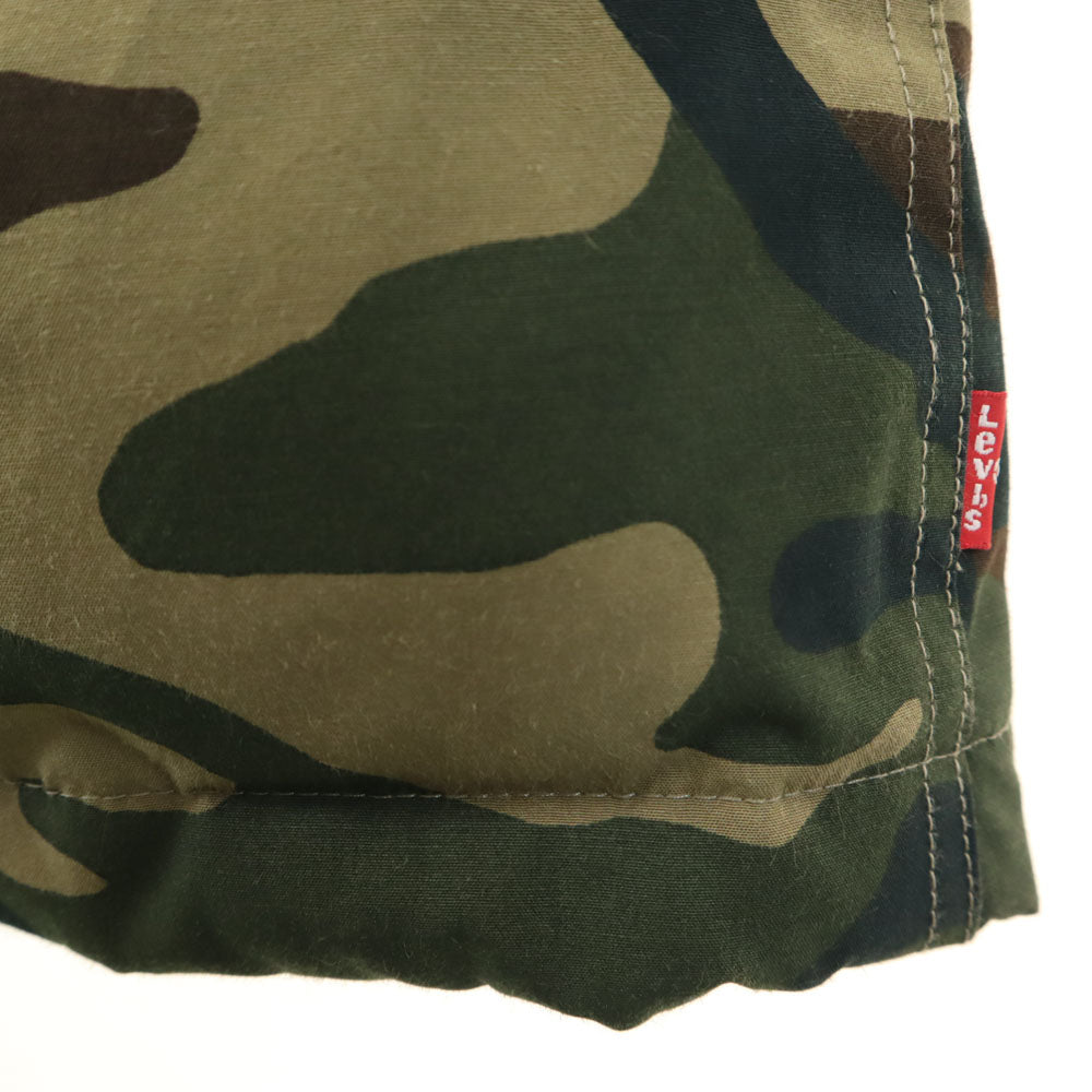 Levi's リーバイス カモフラ柄 ダウンジャケット M カーキ 迷彩 メンズ