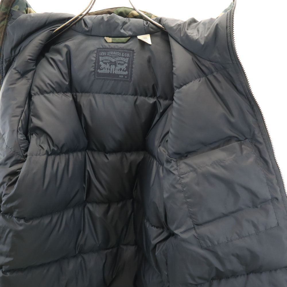 Levi's リーバイス カモフラ柄 ダウンジャケット M カーキ 迷彩 メンズ
