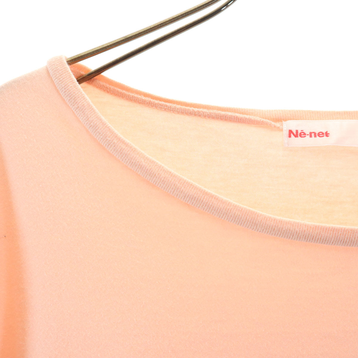 Ne-net ネネット 日本製 キャラクタープリント フレンチスリーブ カットソー 2 ペールピンク レディース