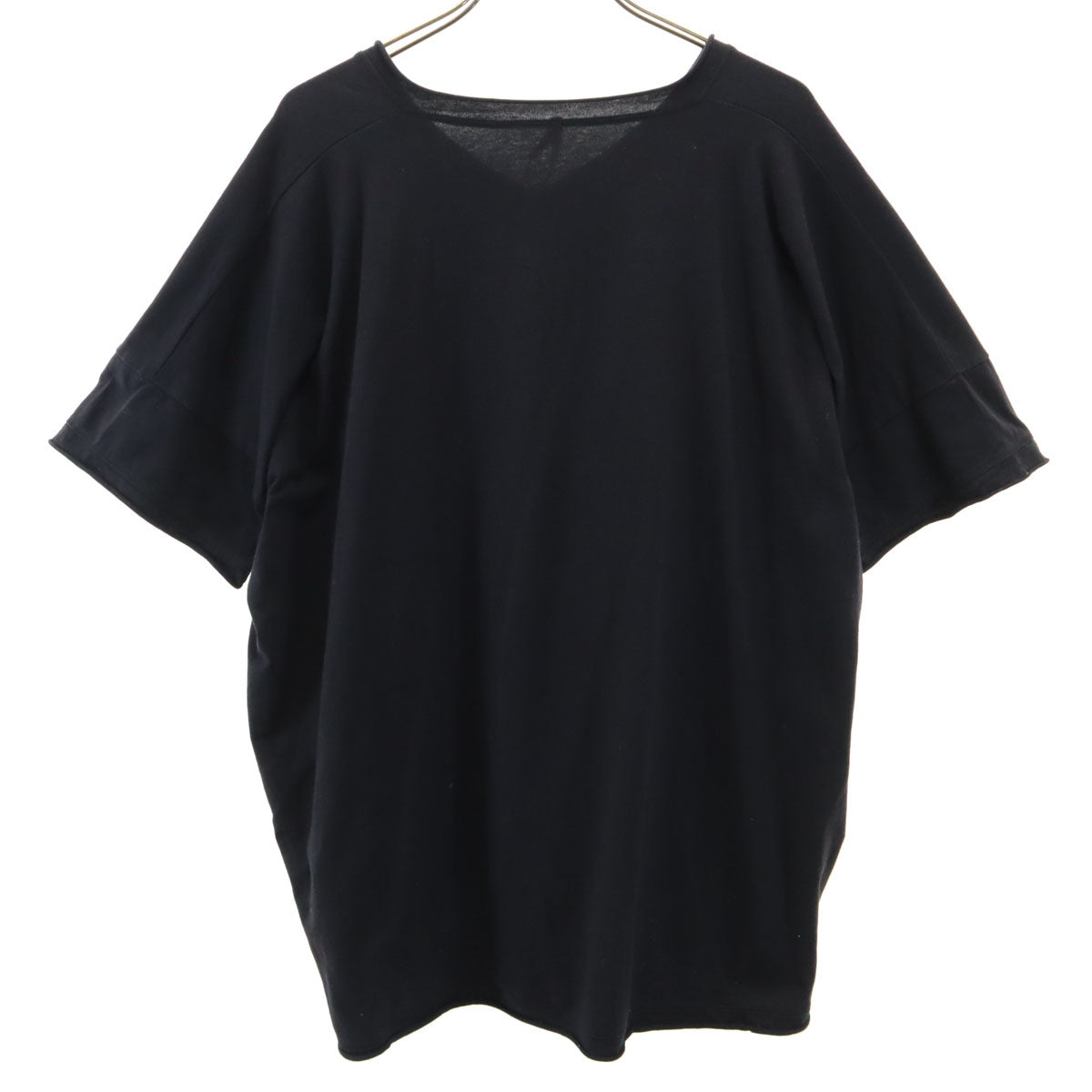 LIVIANA CONTI リビアナコンティ イタリア製 半袖 Vネック スリット カットソー XS ブラック レディース