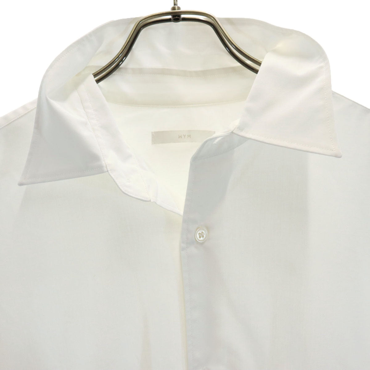 WYM ウィム 5分袖 シャツ M ホワイト メンズ