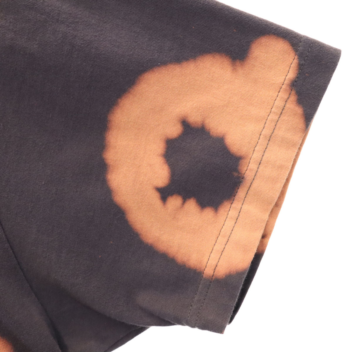 ICE CREAM アイスクリーム バックロゴ 半袖 染め加工 ディッパー Tシャツ L チャコールブラウン 花刺繍 メンズ