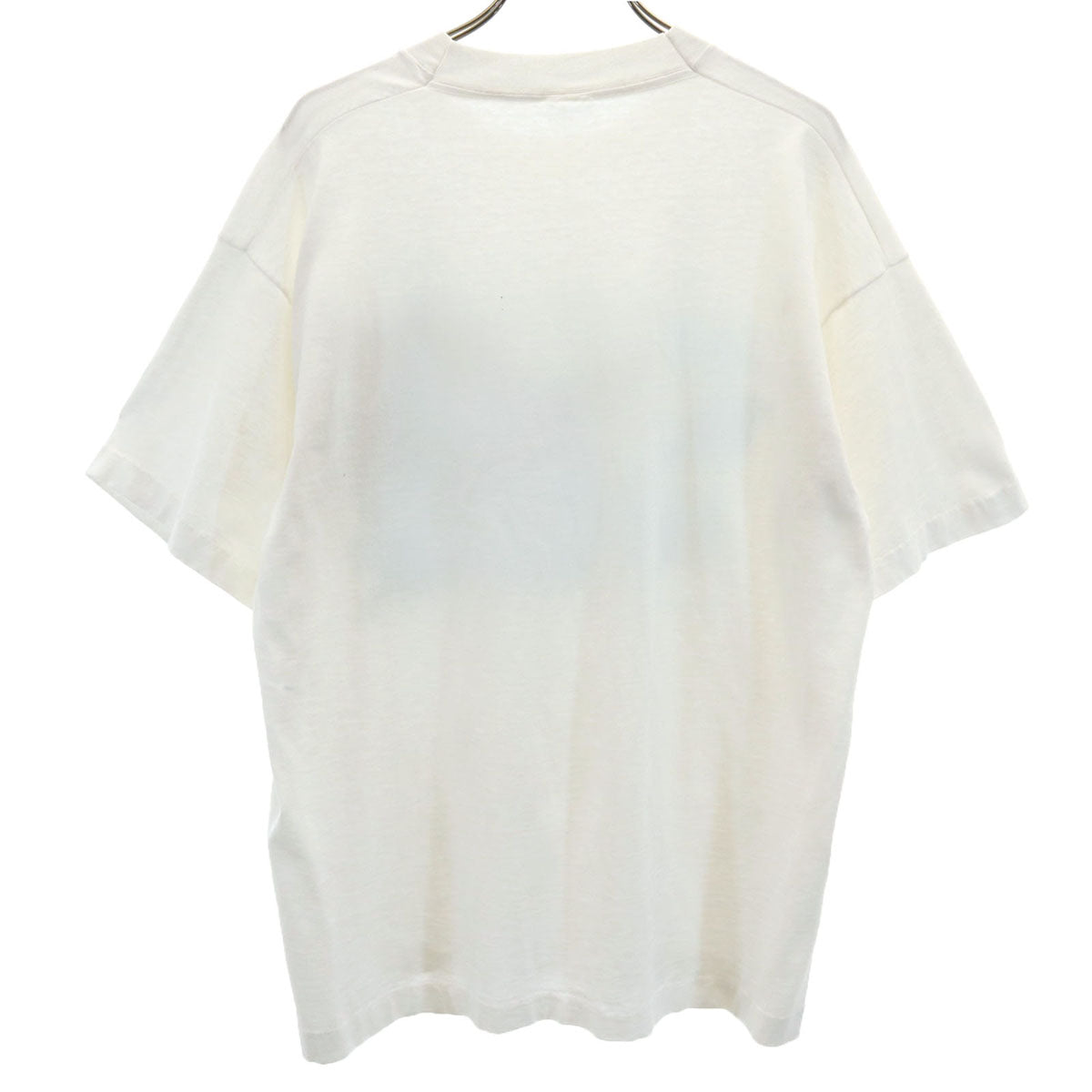 90s オールド クジラ プリント 半袖 Tシャツ ホワイト シングルステッチ メンズ