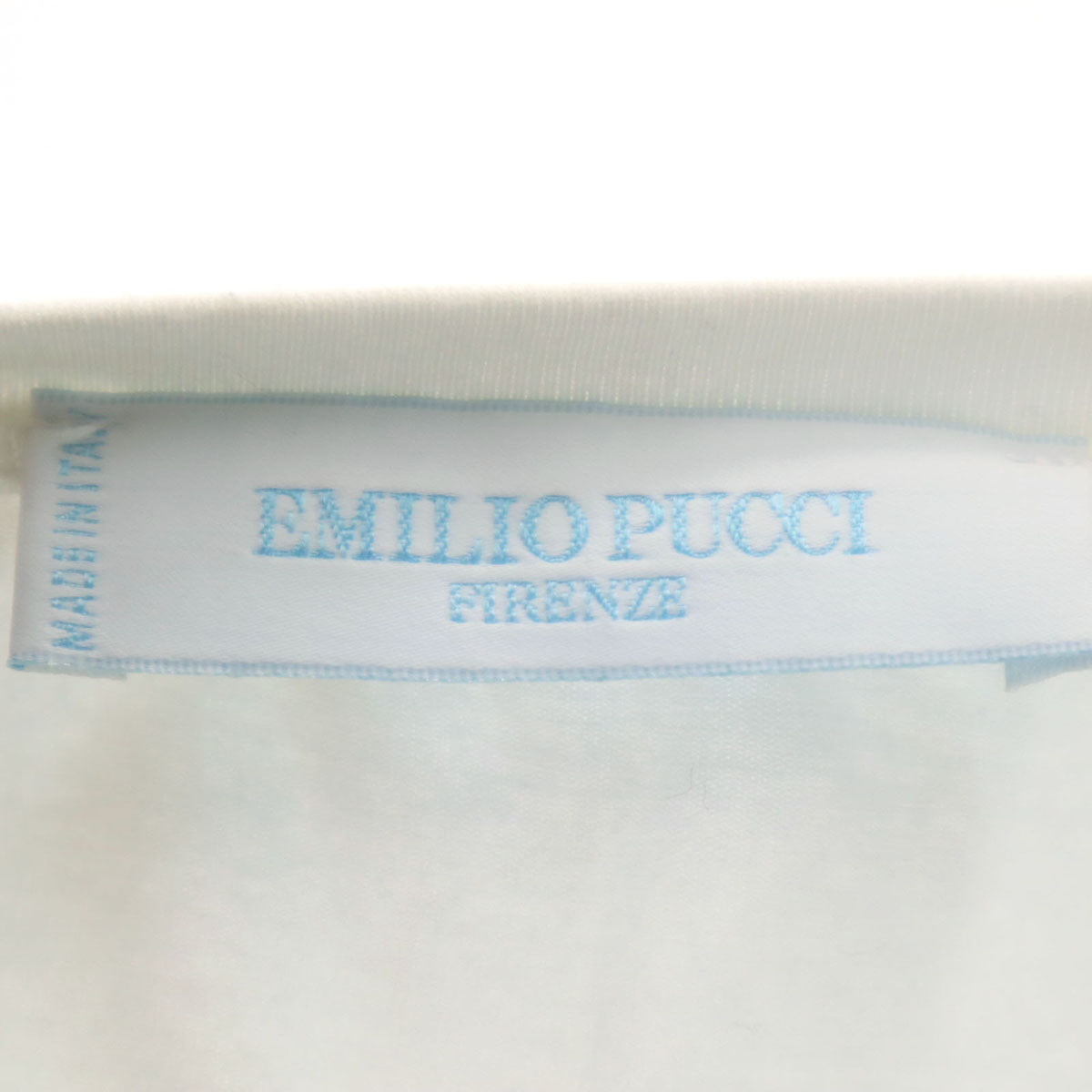 Emilio Pucci エミリオプッチ イタリア製 総柄 タンクトップ XS ホワイト レディース