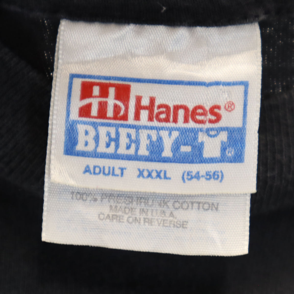 Hanes ヘインズ 90s USA製 オールド エスキモー ジョーズ 半袖 Tシャツ XXXL ブラック BEEFY-T ビッグサイズ 企業モノ シングルステッチ メンズ