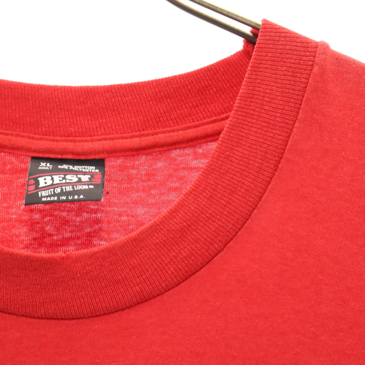 FRUIT OF THE LOOM BEST フルーツオブザルーム ベスト 90s USA製 オールド BOSE Project-X 半袖 Tシャツ XL レッド シングルステッチ 企業モノ メンズ