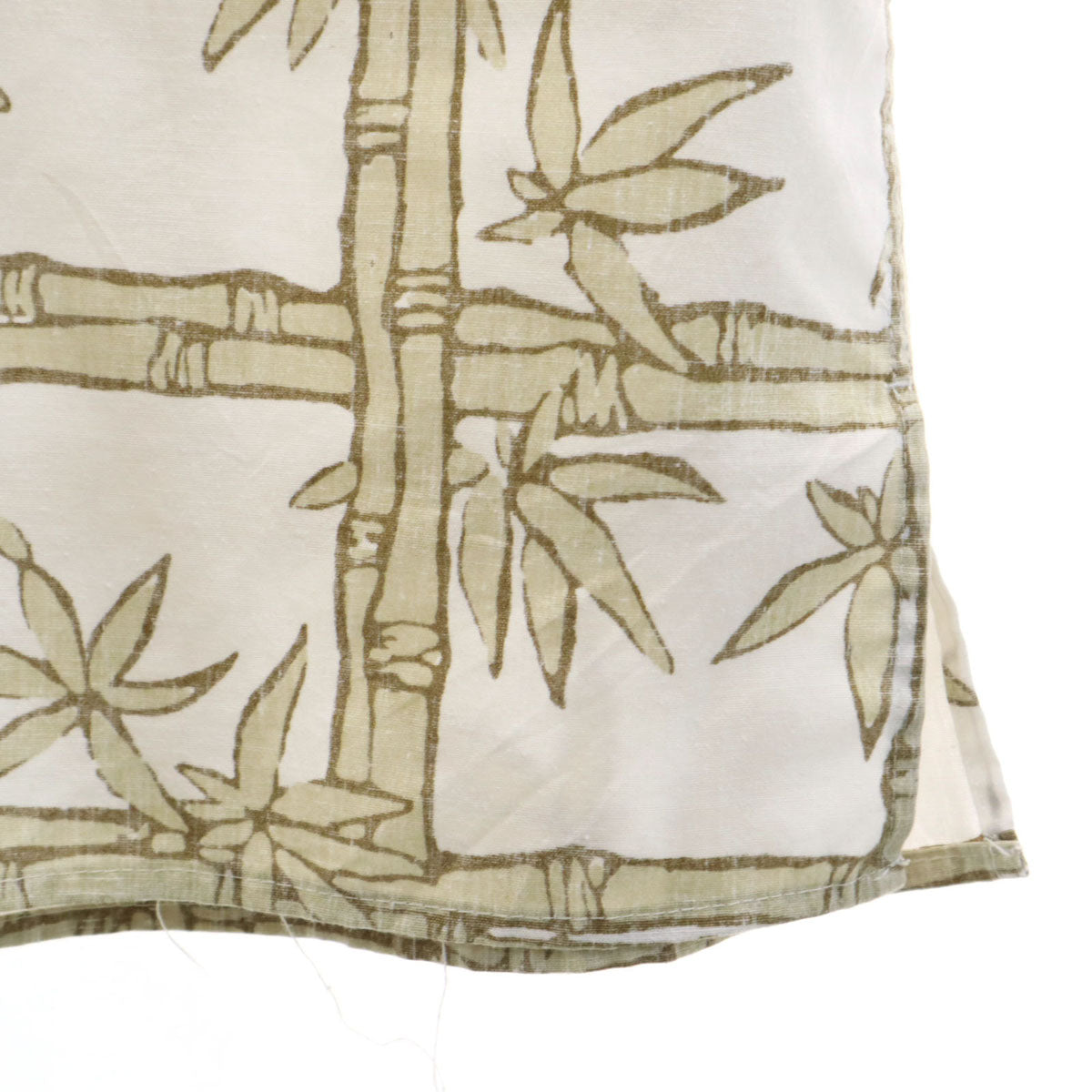 reyn spooner レインスプーナー 90s オールド リバースプリント 竹 半袖 ボタンダウン アロハシャツ 3XL ホワイト ビッグサイズ メンズ