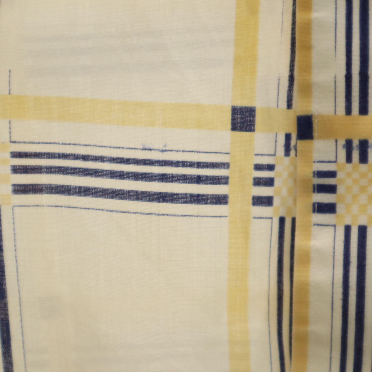 VAN HEUSEN ヴァンヒューゼン 70s ヴィンテージ チェック柄 半袖 シャツ アイボリー メンズ