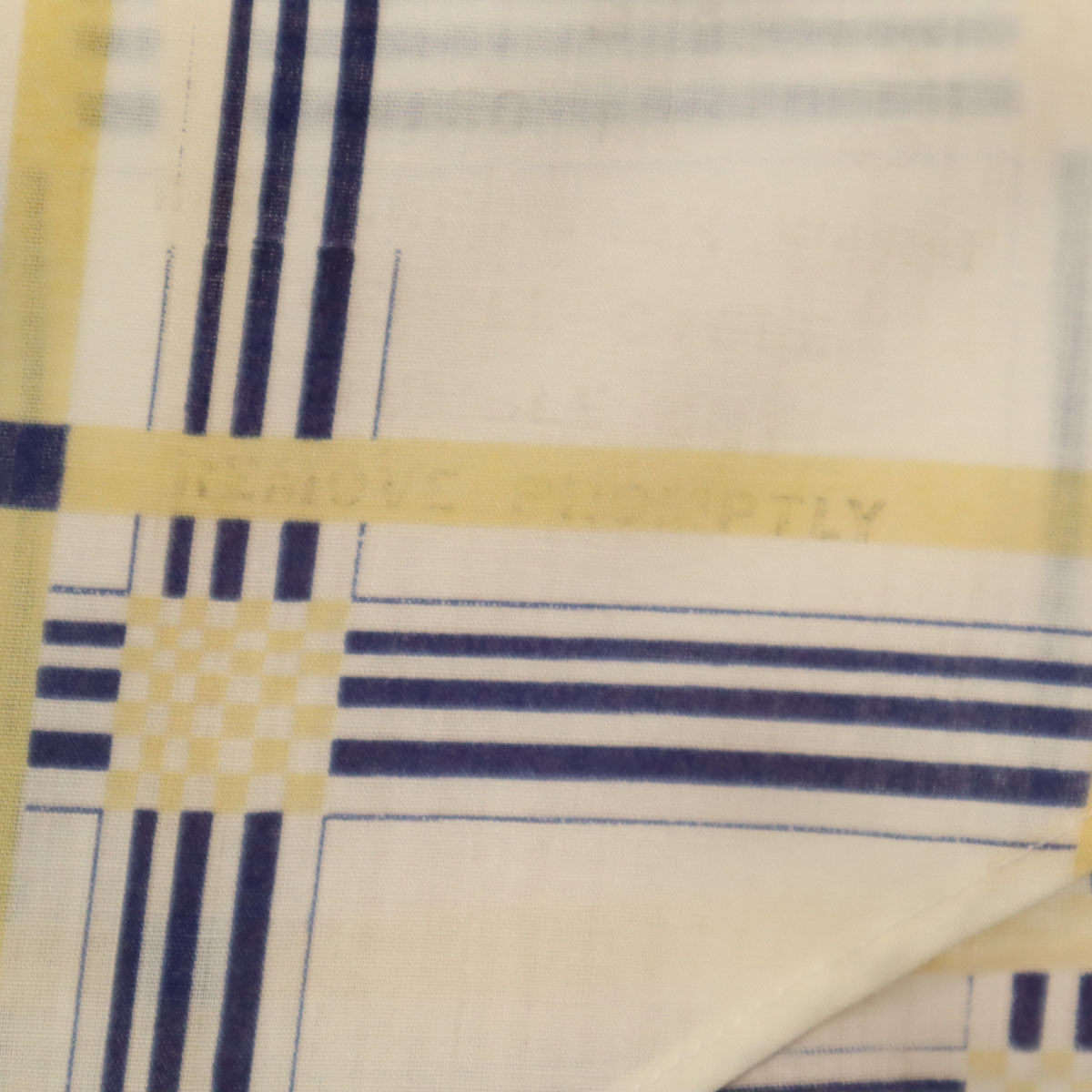 VAN HEUSEN ヴァンヒューゼン 70s ヴィンテージ チェック柄 半袖 シャツ アイボリー メンズ