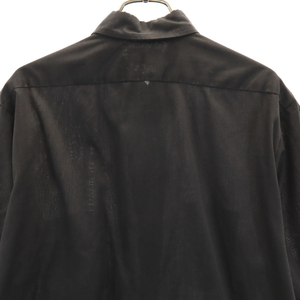 CUSTOM TAILORED カスタムテーラード 70s 80s ヴィンテージ 半袖 シャツ チャコール 比翼 メンズ