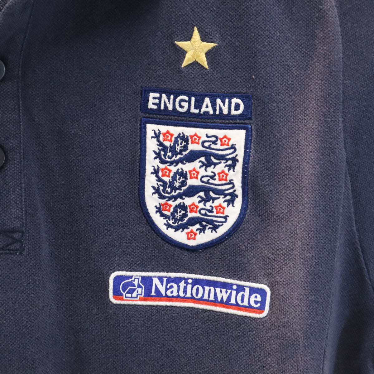 umbro アンブロ Nationwide ENGLAND フットボール 半袖 ポロシャツ L ネイビー デサント メンズ