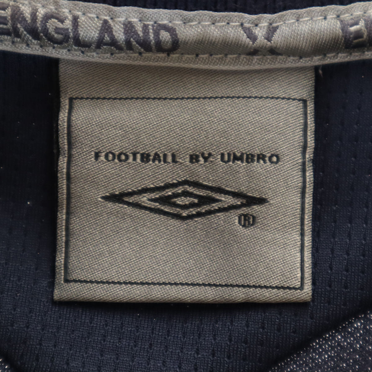 umbro アンブロ Nationwide ENGLAND フットボール 半袖 ポロシャツ L ネイビー デサント メンズ