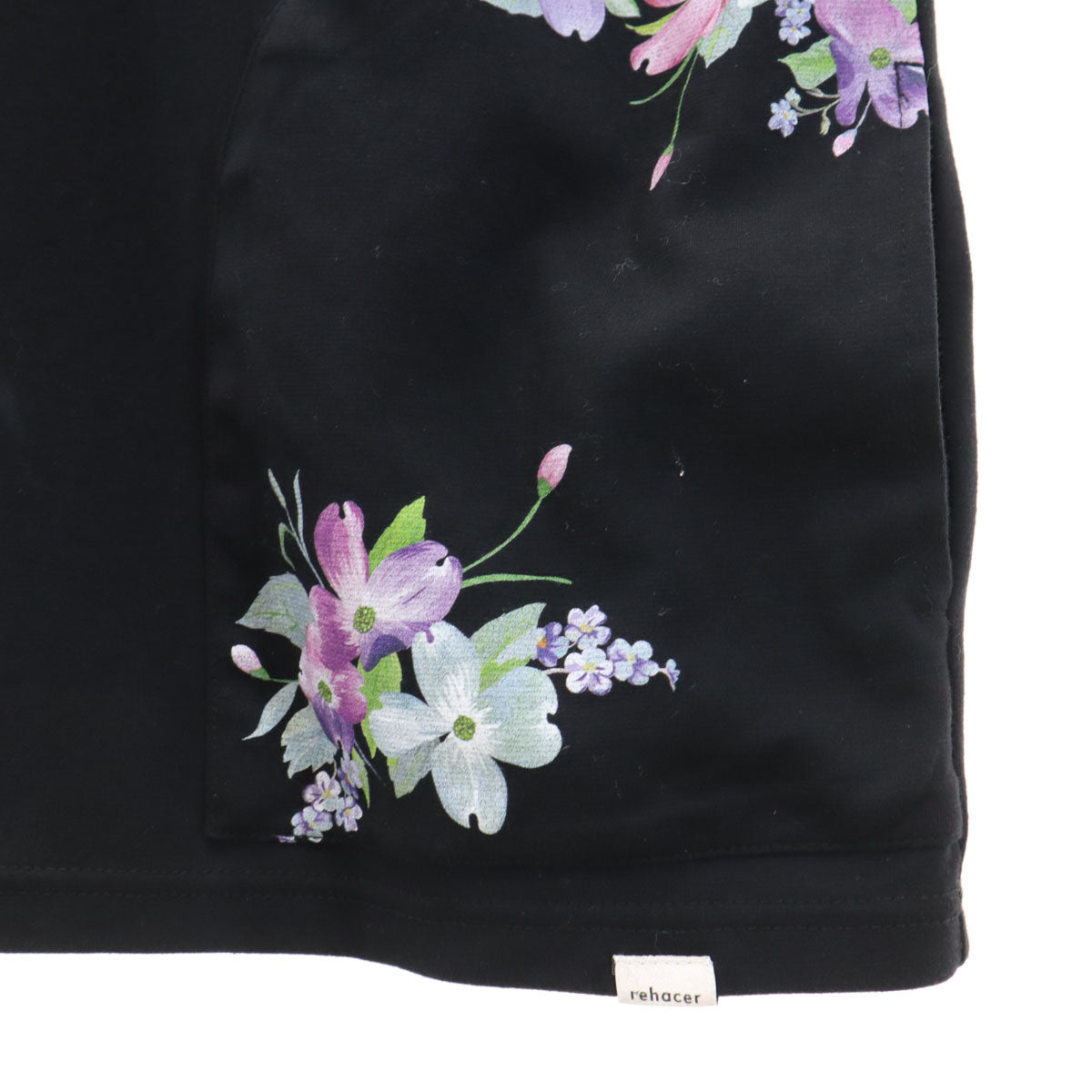 rehacer レアセル 日本製 半袖 Tシャツ L 黒 レディース