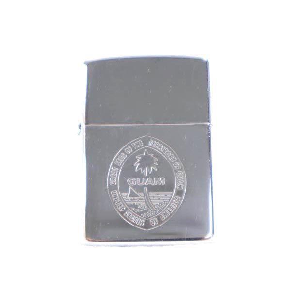 ジッポー 90s 1992年 USA製 GUAM オイルライター  シルバー ZIPPO オールド メンズ