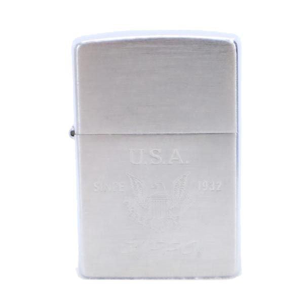 ジッポー 00s 2000年 USA製 オイルライター  シルバー ZIPPO メンズ