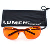 ルーメン サングラス  オレンジ系 LUMEN EYEWEAR 収納袋付き メンズ