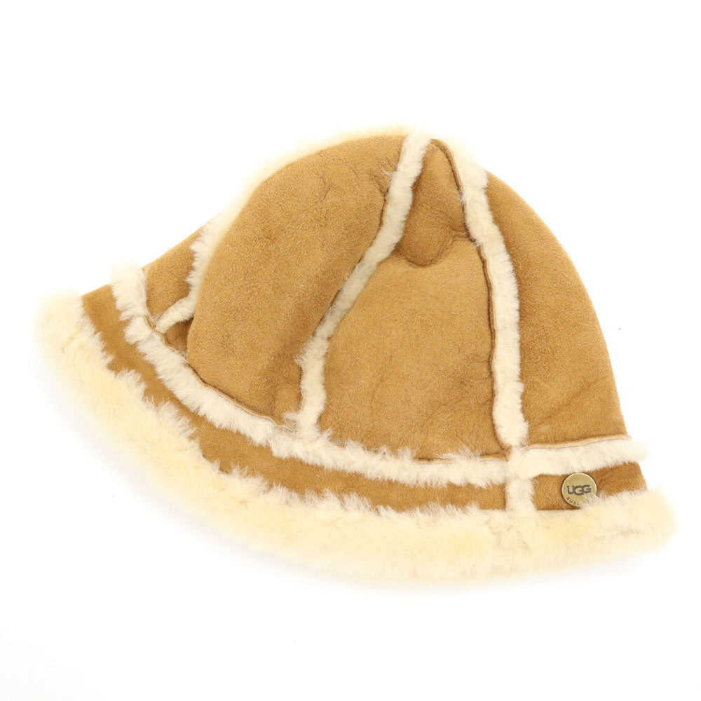 アグ シープスキン ハット  ブラウン系 UGG もこもこ 箱付き レディース