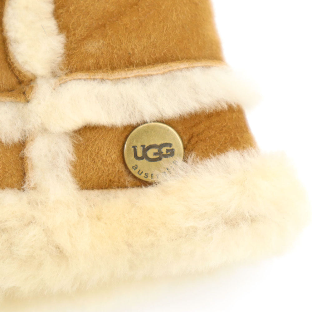 アグ シープスキン ハット  ブラウン系 UGG もこもこ 箱付き レディース