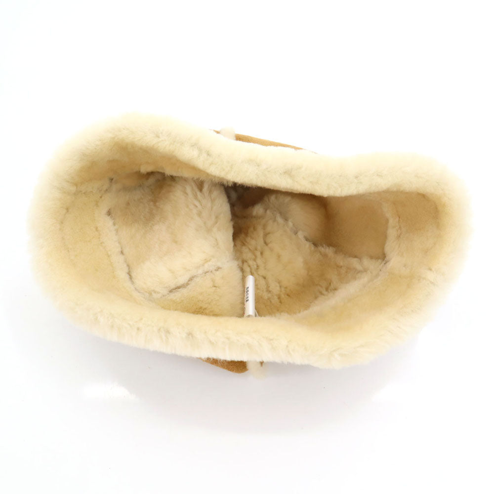 アグ シープスキン ハット  ブラウン系 UGG もこもこ 箱付き レディース