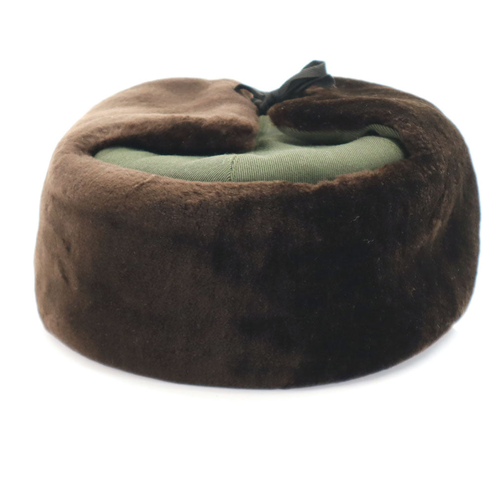 VINTAGE ヴィンテージ パイロット キャップ  ブラウン系 ボア メンズ