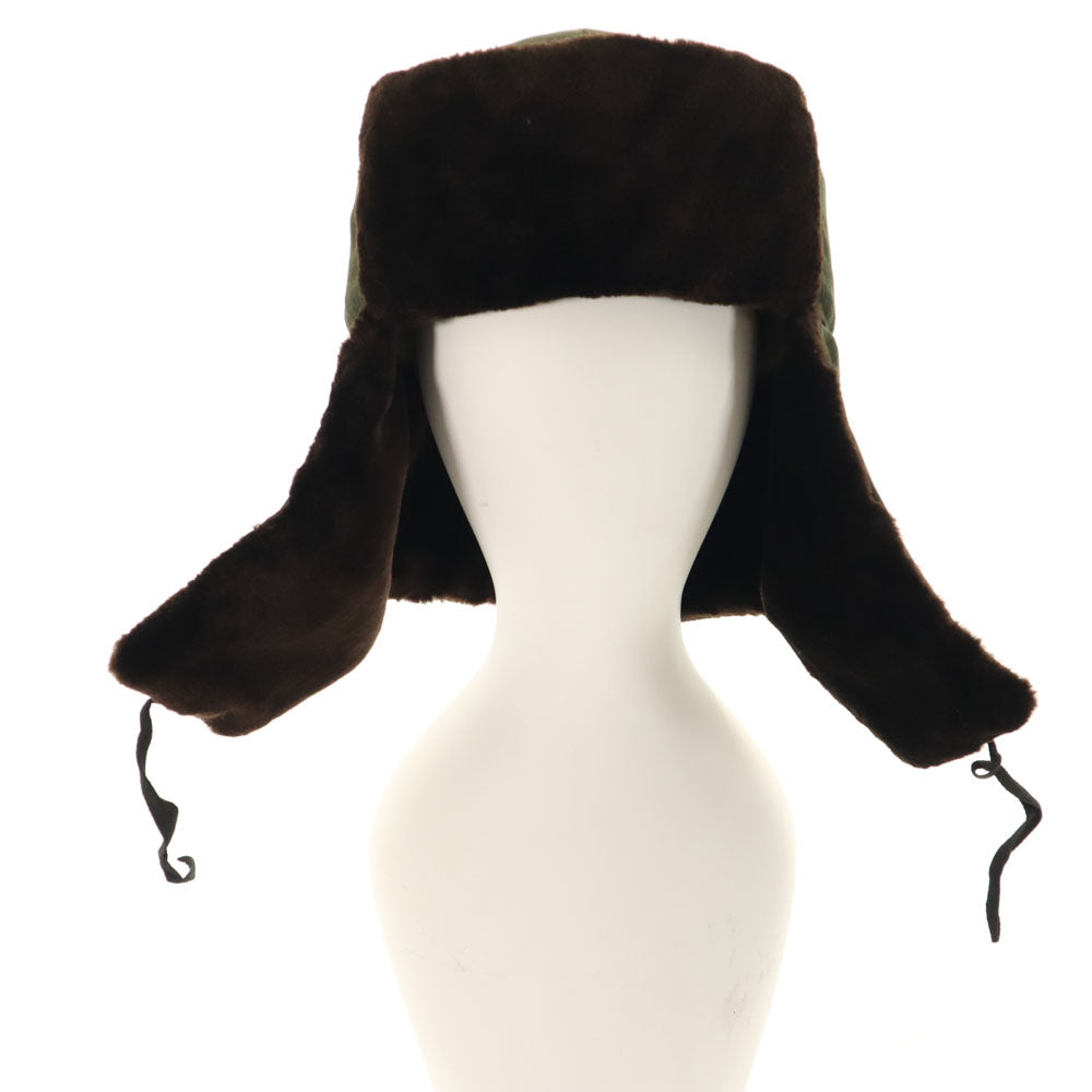 VINTAGE ヴィンテージ パイロット キャップ  ブラウン系 ボア メンズ