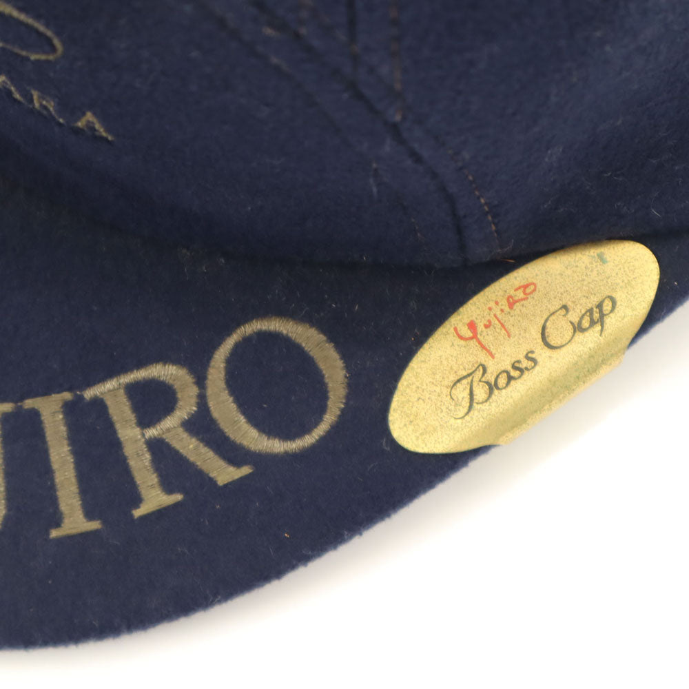 ユウジロウイシハラ 80s 日本製 キャップ  ネイビー 石原裕次郎　記念館 メンズ