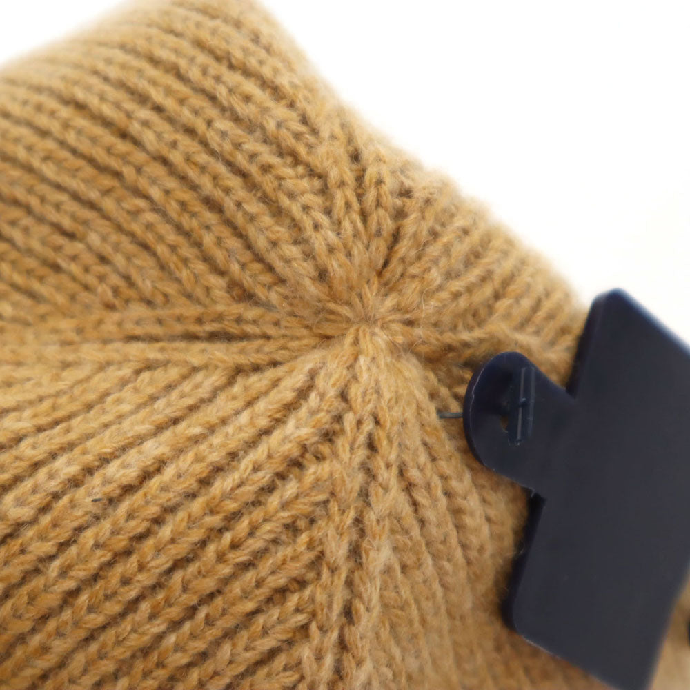 未使用 ポロラルフローレン ウールブレンド ポロベアー ダブルワッチビーニー ニットキャップ  ベージュ系 POLO RALPH LAUREN タグ付き メンズ