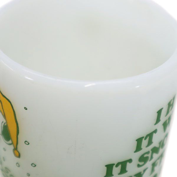 ファイヤーキング 60s 70s スヌーピー ヴィンテージ マグカップ  ホワイト系 オールド メンズ