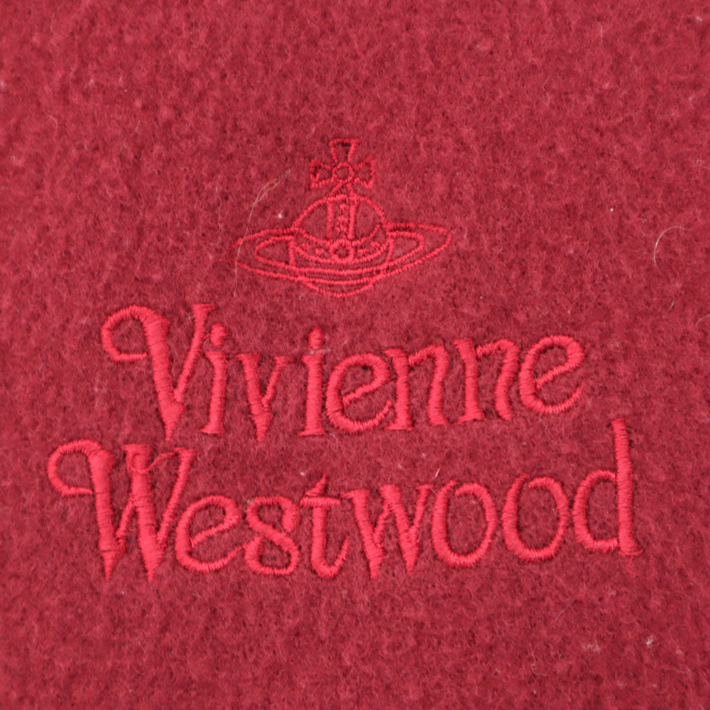 ヴィヴィアンウエストウッド アクセサリー イタリア製 マフラー  ボルドー Vivienne Westwood ACCESSORIES ユニセックス メンズ