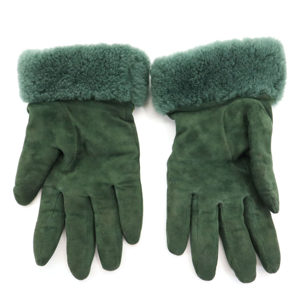 UGG アグ グローブ 手袋 M グリーン 箱付き レディース