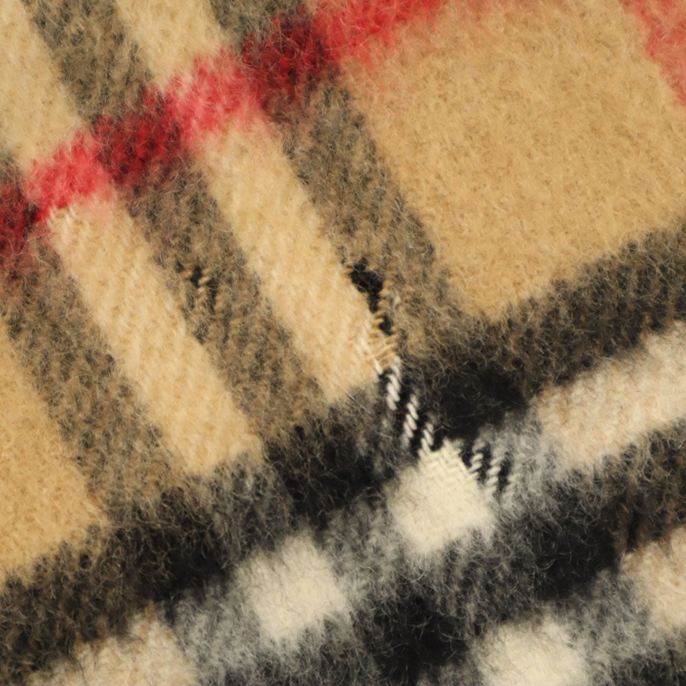 バーバリー カシミヤ100％ チェック柄 マフラー  ブラウン BURBERRY メンズ