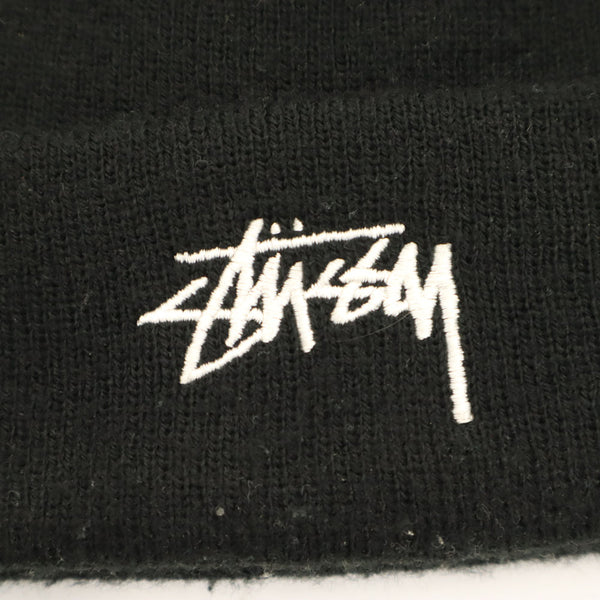 ステューシー アメリカ製 アクリル ニットキャップ ブラック STUSSY ビーニー メンズ