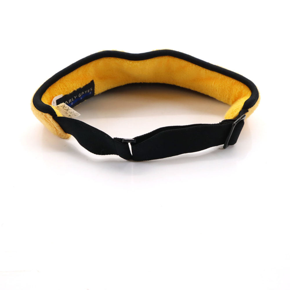 パーリーゲイツ ゴルフ フリース サンバイザー FR イエロー PEARLY GATES GOLF メンズ