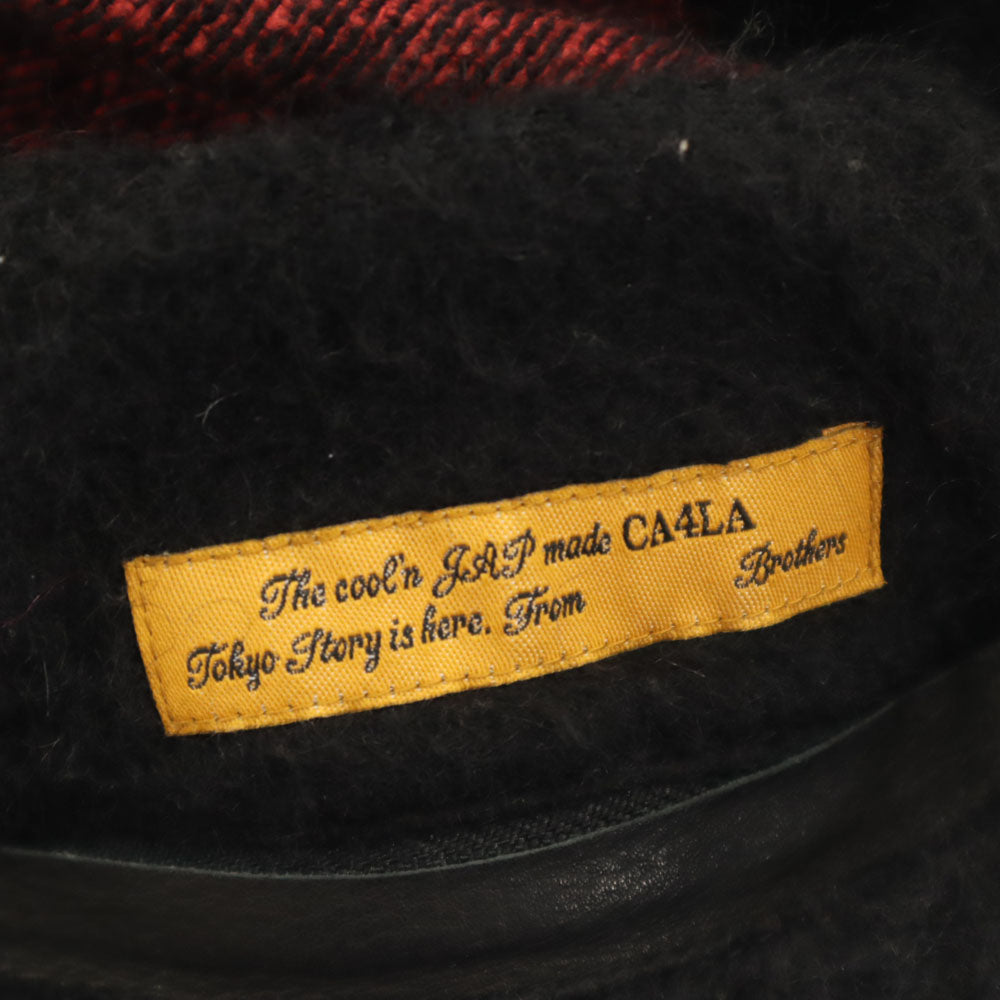 シラノブロス 日本製 カシラ コラボ フライト キャップ レッド系 T BROS ＆ CO. x CA4LA 帽子 ジェット 2WAY メンズ