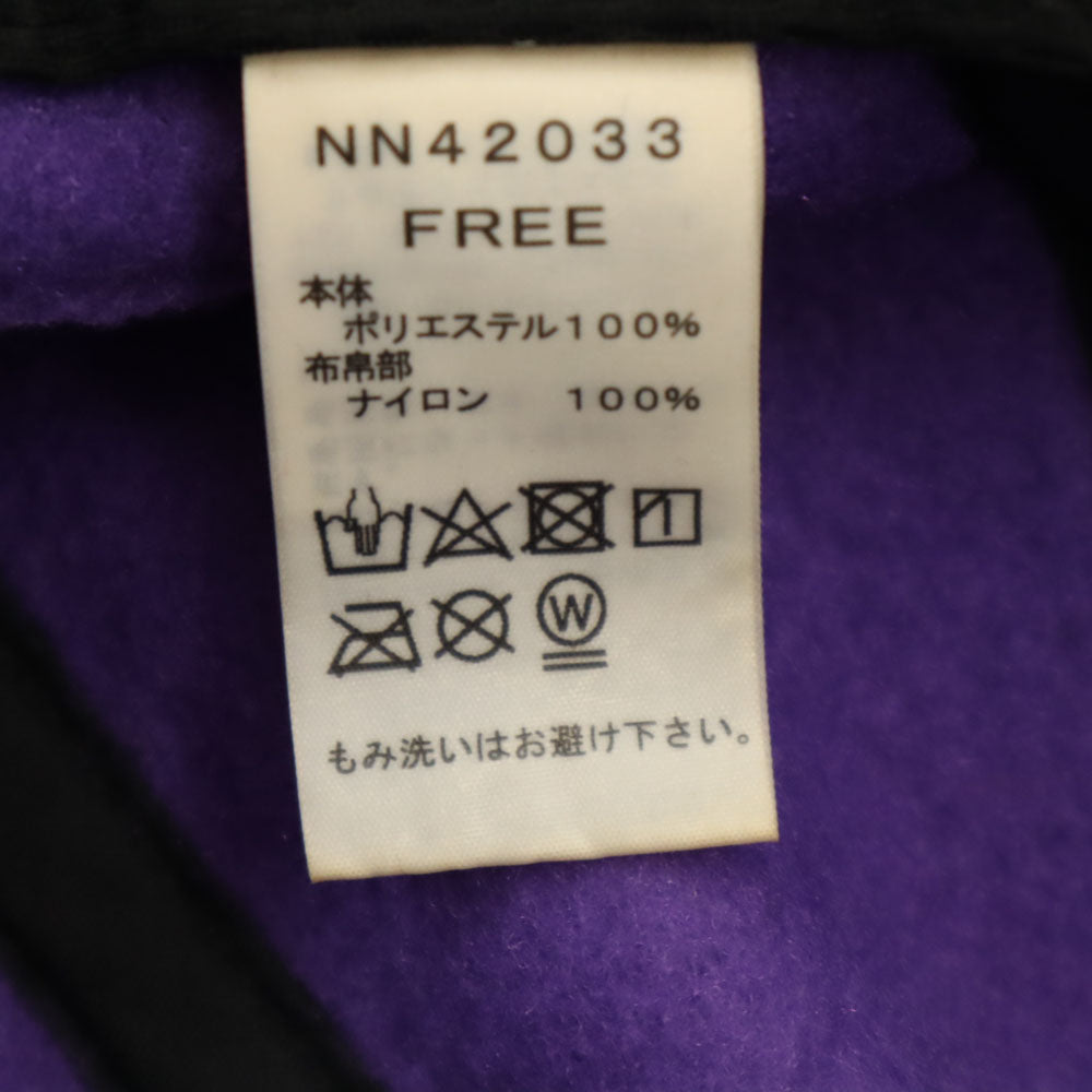 ノースフェイス NN42033 デナリ キャップ FREE パープル系 THE NORTH FACE フリース 帽子 5パネル アウトドア メンズ