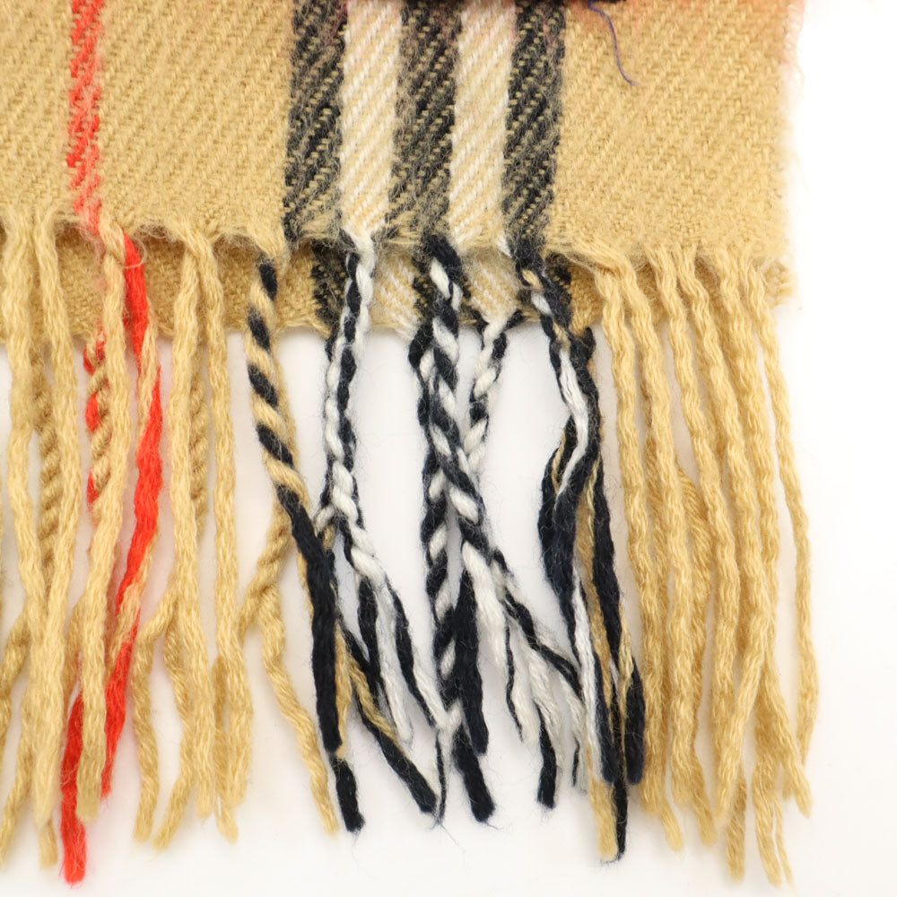 バーバリーズ 英国製 ノバチェック柄 マフラー  ベージュ Burberrys ユニセックス メンズ