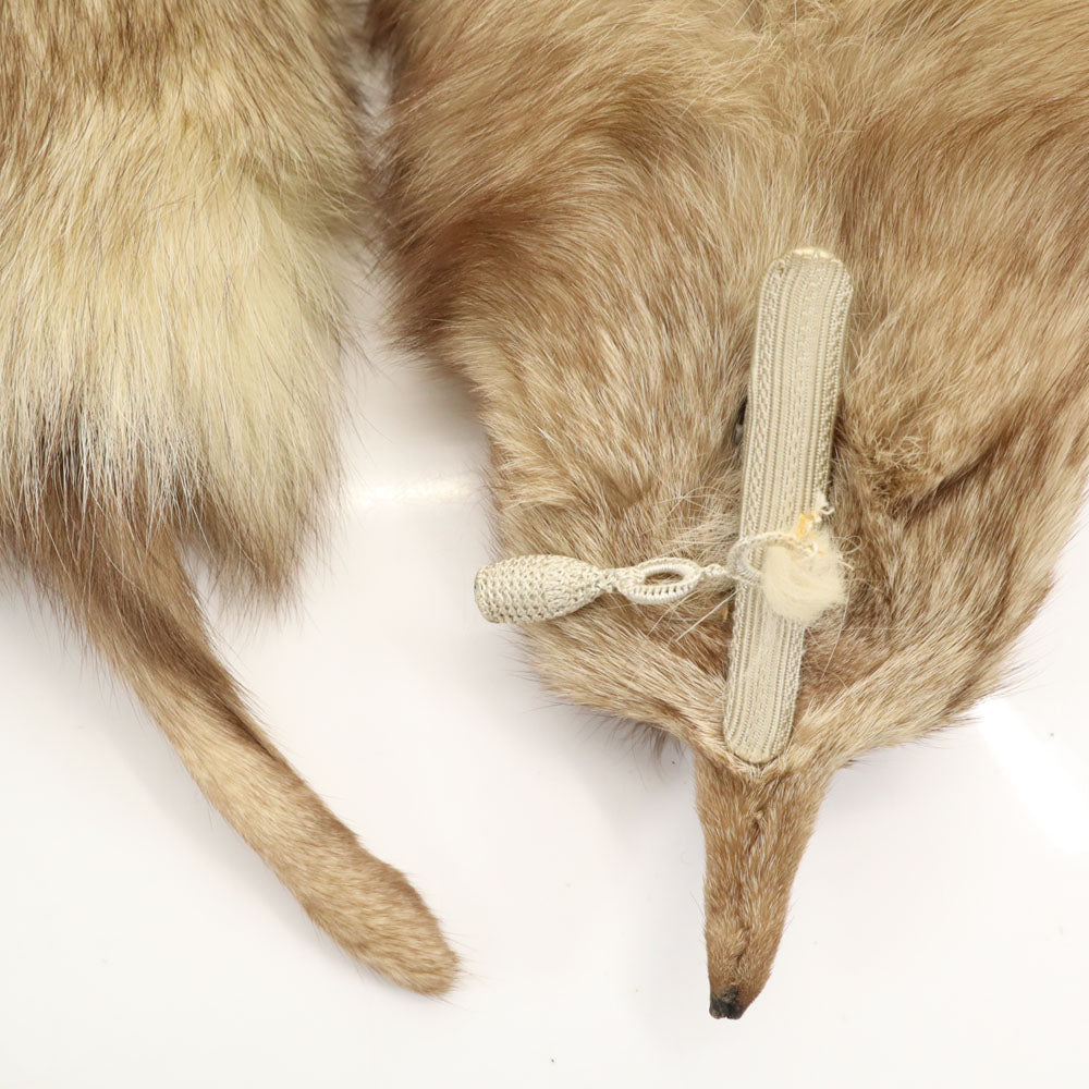 ティペット  ベージュ マフラー ストール 毛皮 レディース