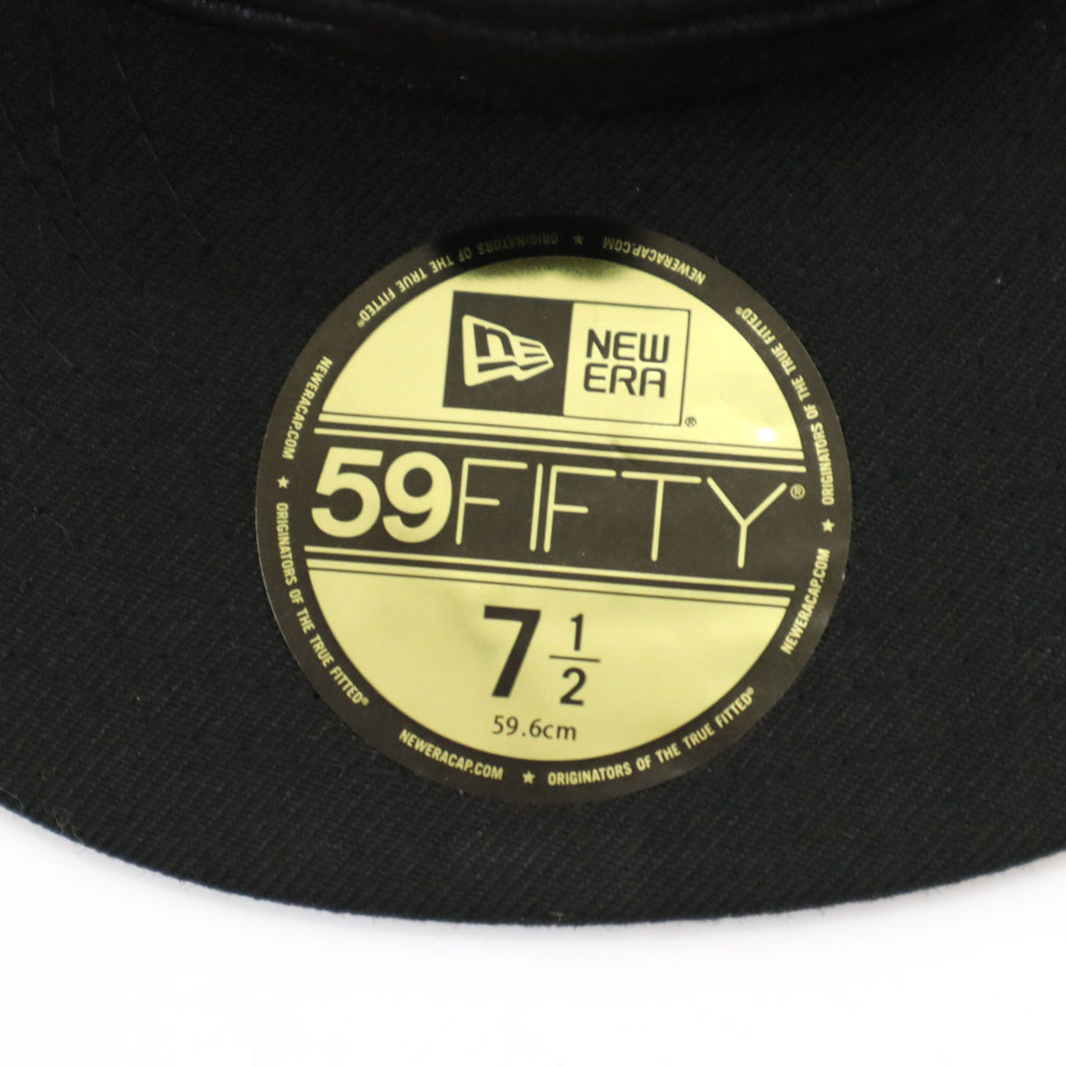 未使用 NEW ERA ニューエラ SCRIPT キャップ 59 ブラック FIFTY 帽子 メンズ