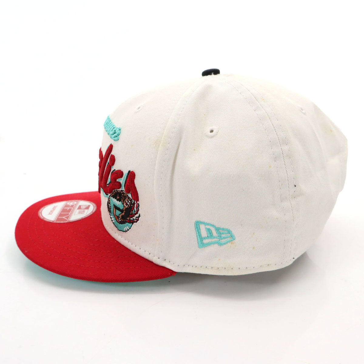 NEW ERA ニューエラ 9FIFTY キャップ ONE SIZE ホワイト×レッド NBA スナップバック メンズ