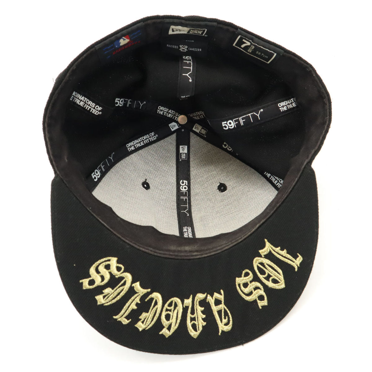 NEW ERA ニューエラ 59fifty ロサンゼルスドジャース ウール ウール キャップ 7 3/8 ブラック メンズ