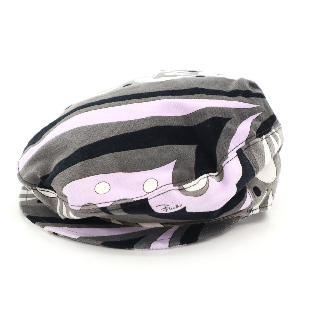 Emilio Pucci エミリオプッチ イタリア製 総柄 ハンチング 2 帽子 レディース