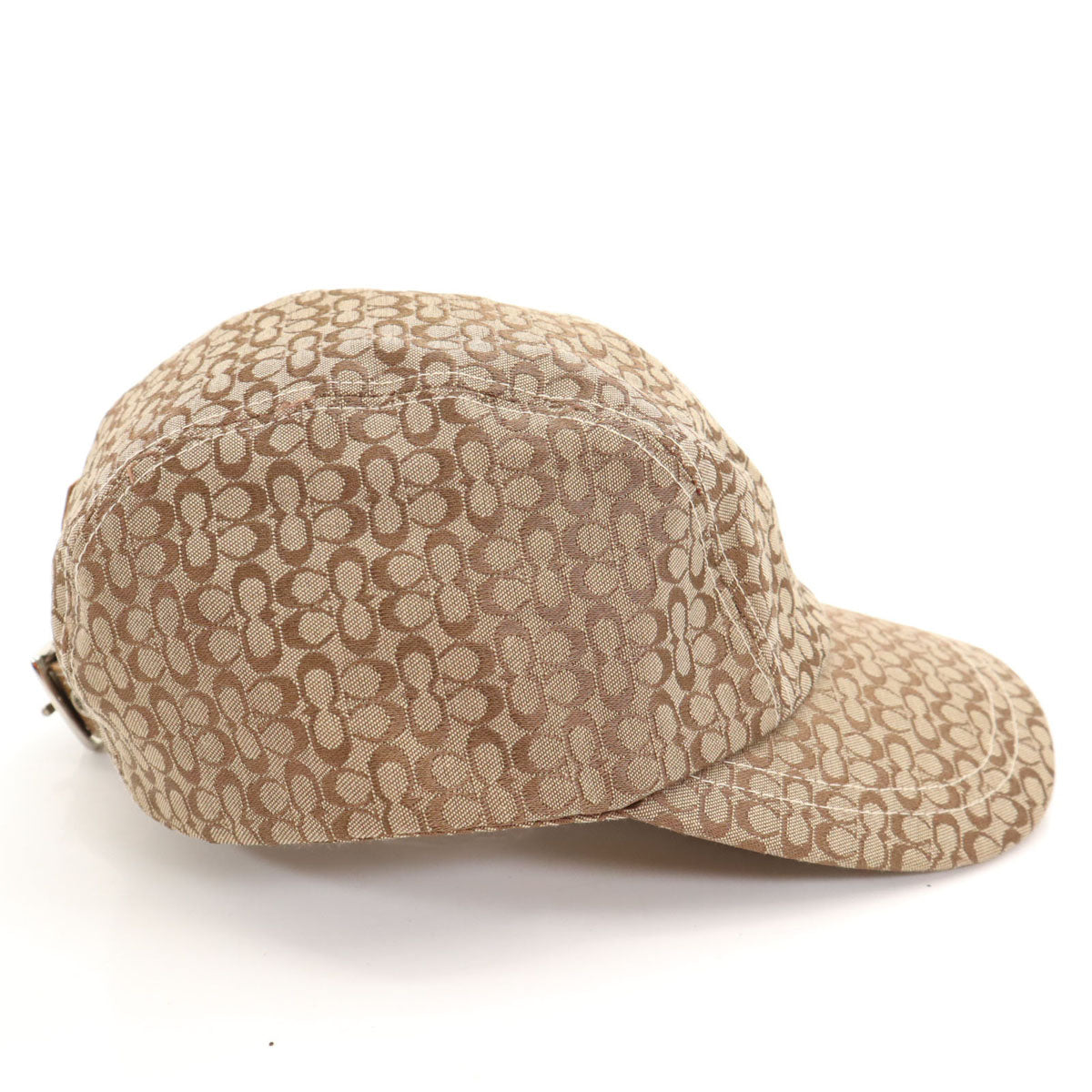 COACH コーチ 総ロゴ キャップ P/S ベージュ メンズ