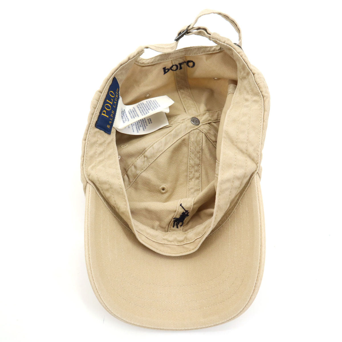 【新品】ポロ ラルフローレン　キャップ　ベージュ POLO RALPH LAUREN - 【新品】ポロ ラルフ ローレン CAP